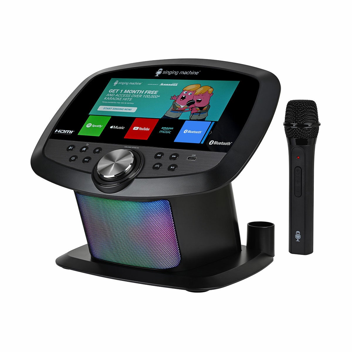 Wi-Fi Karaoke Machine with Built-In Spotify and YouTube, 23 Voice Effects and Twin Microphones ISM9027 — image 4