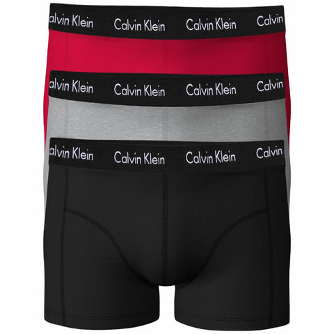 Calvin Klein Medium Cotton Stretch Underwear Trunks 3 Pack Empower And Black