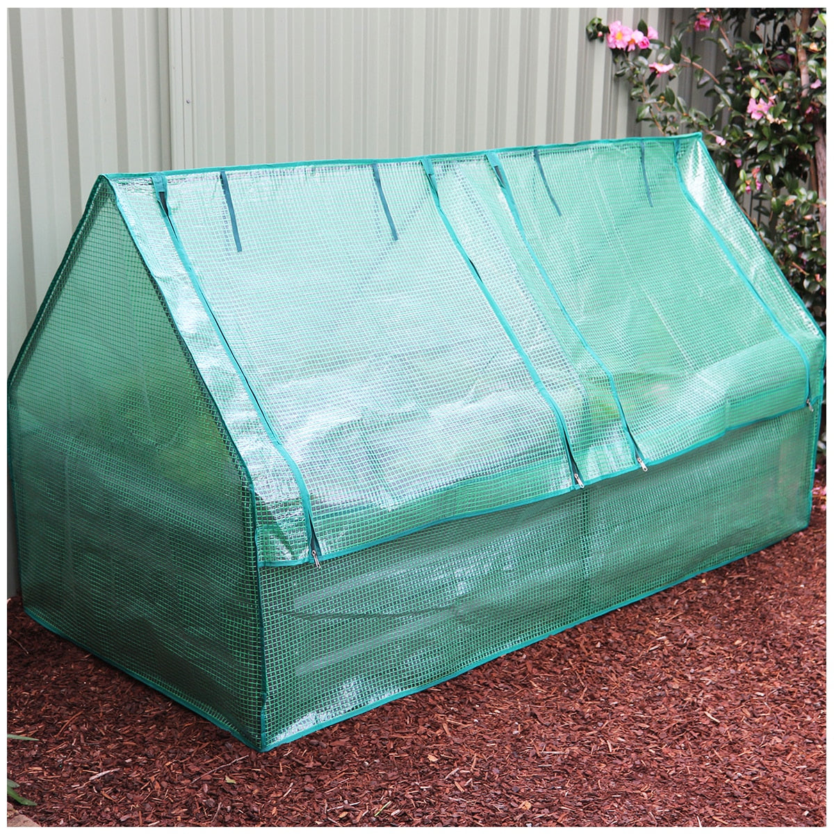 Greenlife Large Garden Bed And Greenhouse Cover 180 x 90 x 45cm Charcoal - SuperSaverAU - view 6
