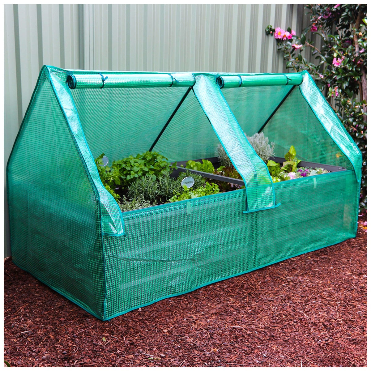 Greenlife Large Garden Bed And Greenhouse Cover 180 x 90 x 45cm Slate Grey - SuperSaverAU - view 4