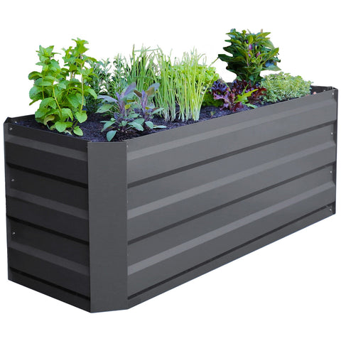 Greenlife Slimline Garden Bed And Greenhouse Cover 120 x 45 x 45cm Charcoal - SuperSaverAU - view 2