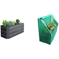 Greenlife Slimline Garden Bed And Greenhouse Cover 120 x 45 x 45cm Charcoal - SuperSaverAU - view 1