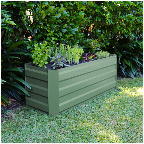 Greenlife Slimline Garden Bed 120 x 45 x 45cm Eucalyptus - SuperSaverAU - view 1