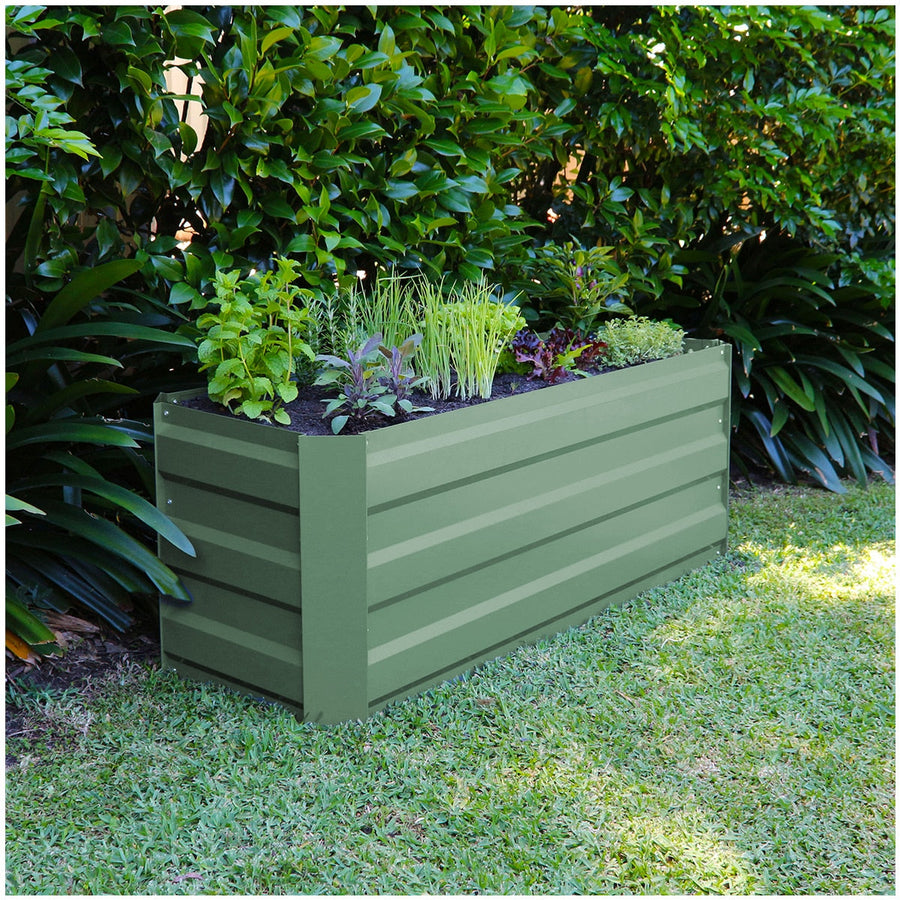 Greenlife Slimline Garden Bed 120 x 45 x 45cm Eucalyptus - SuperSaverAU - view 1
