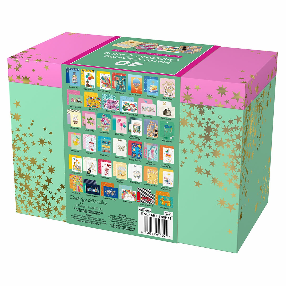 Design Studio All Occasion Handcrafted Cards 40 Pack
