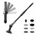 HOTO Flexi Cordless Electric Cleaning Brush 1443mm Extension Pole 8 Heads QWQJA08 — image 3