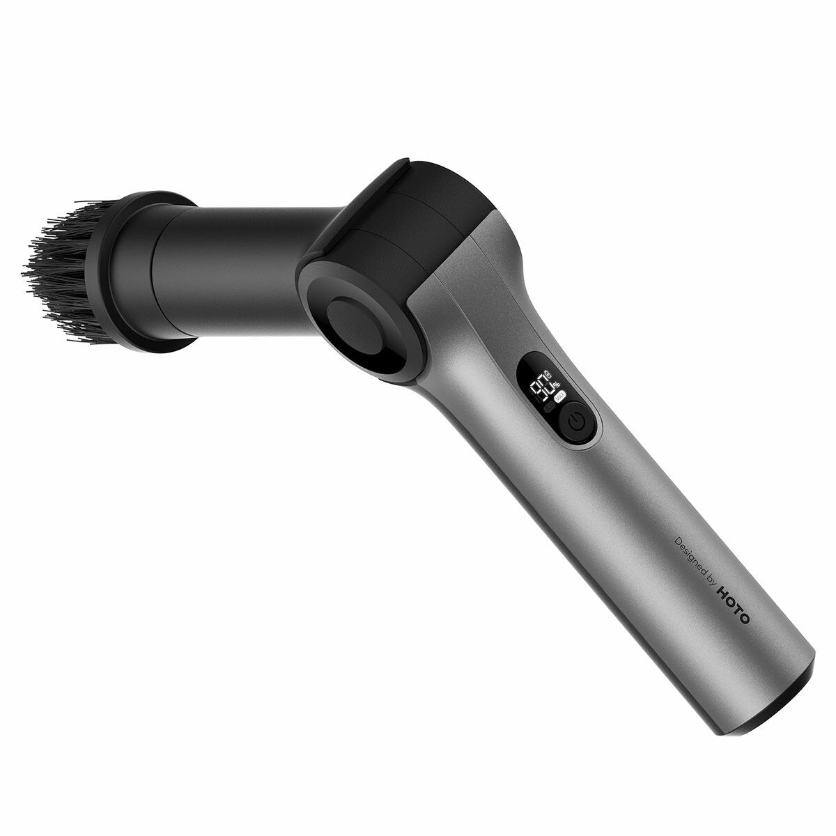 HOTO Flexi Cordless Electric Cleaning Brush 1443mm Extension Pole 8 Heads QWQJA08