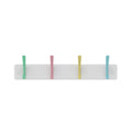 Mode Hat and Coat Rack - 4 Pastel Hooks - White Board - Durable Design - SuperSaverAU - view 1