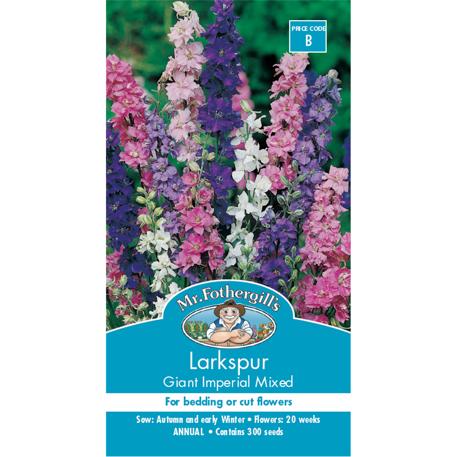 Mr Fothergill's Larkspur Giant Imperial Flower Seeds