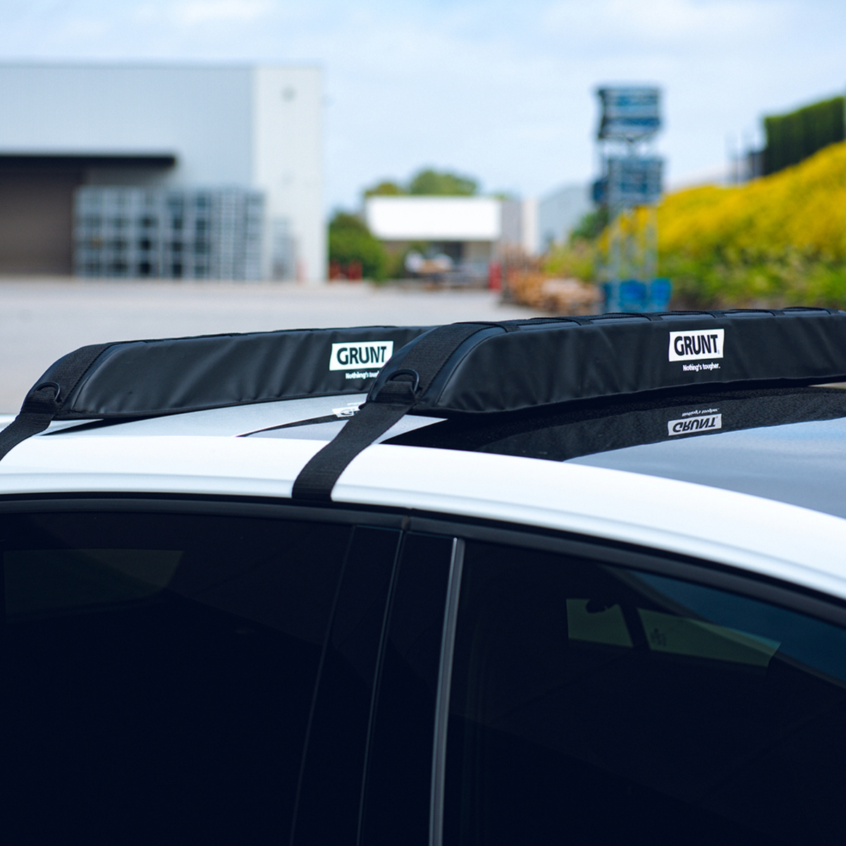 Grunt Soft Roof Rack Cargo Protector - 100cm - Black - Weatherproof, Non-Scratch - SuperSaverAU - view 2
