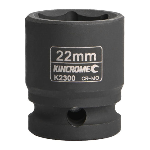 Kincrome 22mm Impact Socket Cr-Mo Steel Rust Resistant Durable - SuperSaverAU - view 1