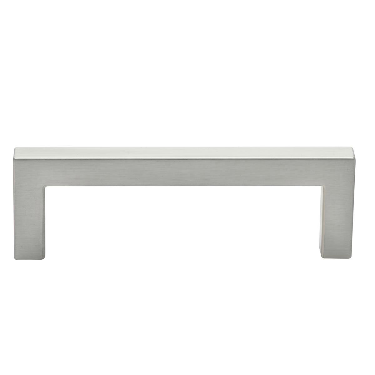 Prestige Square Bar Handle - 106mm - Zinc Alloy - Brushed Nickel Finish - SuperSaverAU - view 1