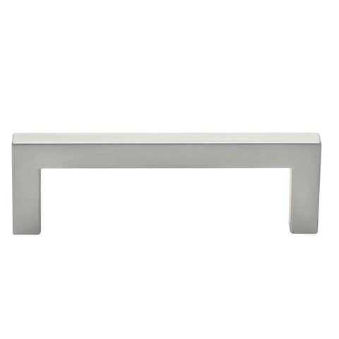 Prestige Square Bar Handle - 106mm - Zinc Alloy - Brushed Nickel Finish - SuperSaverAU - view 1