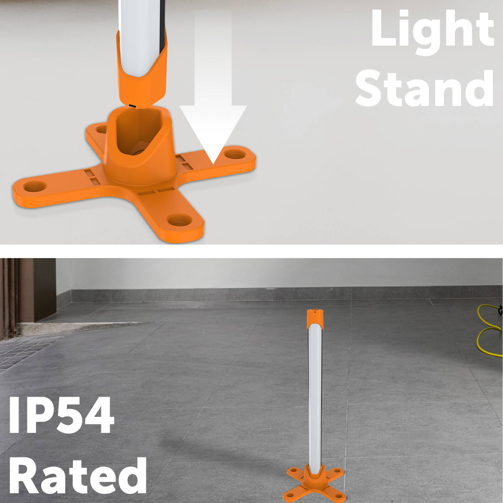 Arlec 1200lm LED Rechargeable Inspection Light, Weather Resistant IP54 AWL2312