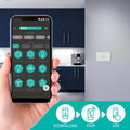 Deta 240V White Grid Connect Smart Touch Single Dimmer 6910HA