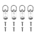 Everhang Heavy Duty Picture Hanging D Ring 15kg Zinc Plated 4 Pack - SuperSaverAU - view 1