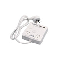 Click 2 Outlet Power Board with USB Charger - 2 Power Outlets - 4 USB Ports - Surge Protection - 104mm x 28mm x 97mm - SuperSaverAU - view 1