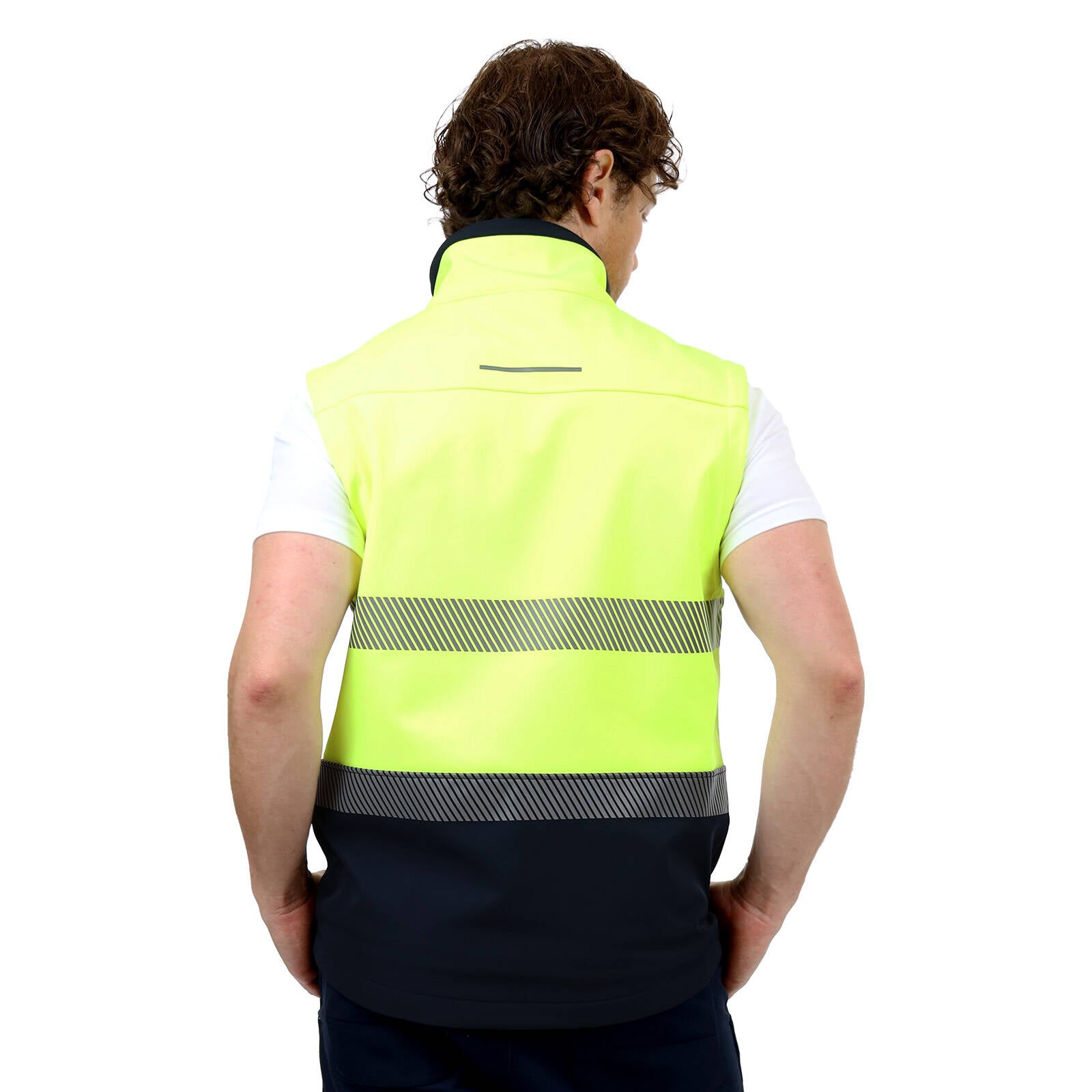 Citeco Large Yellow Hi-Vis Soft Shell Vest, Reflective, Polyester/Elastane
