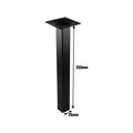 Adoored 250 x 25 x 25mm Black Steel Square Tube Furniture Leg