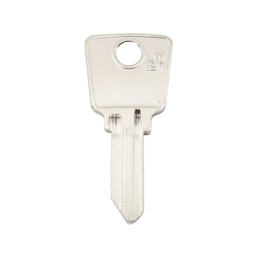 Ehi lw12r Silver Blank Key - Key Duplication - Nickel Plated Brass - SuperSaverAU - view 1