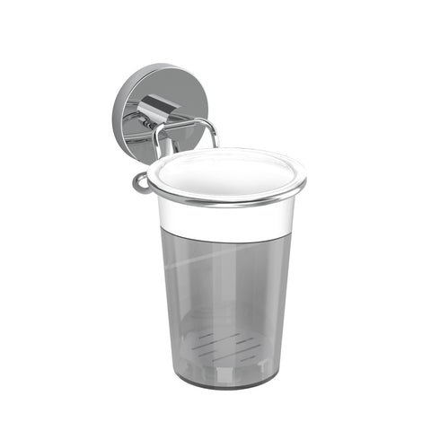Fusion-Loc 8kg Chrome Stainless Steel Suction Bathroom Tumbler