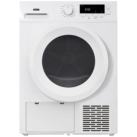 Mykin 8kg Heat Pump Dryer - 7 Star Energy Rating - Sensor Drying - White - MHPD800W