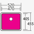 Oliveri Sonetto single bowl sink and Essente pull out tap - undermount, brushed stainless - SS31615SN1050U