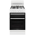 Westinghouse 54cm Freestanding Gas Stove - White, Wok Burner, Fan Bake Oven, 60 Minute Timer - WLG512WCH