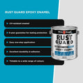 White Knight Rust Guard White Gloss Solvent Based Epoxy Enamel Paint 4L