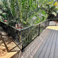 Peak 1000mm Black Aluminium Deck Balustrade Mid Post - Durable Design - SuperSaverAU - view 4