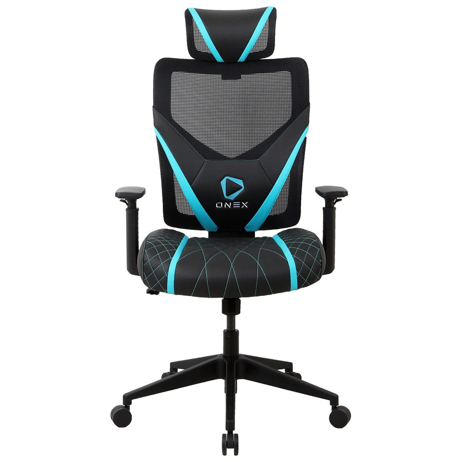 ONEX GE300 Breathable Ergonomic Gaming Chair Black Blue - SuperSaverAU - view 1