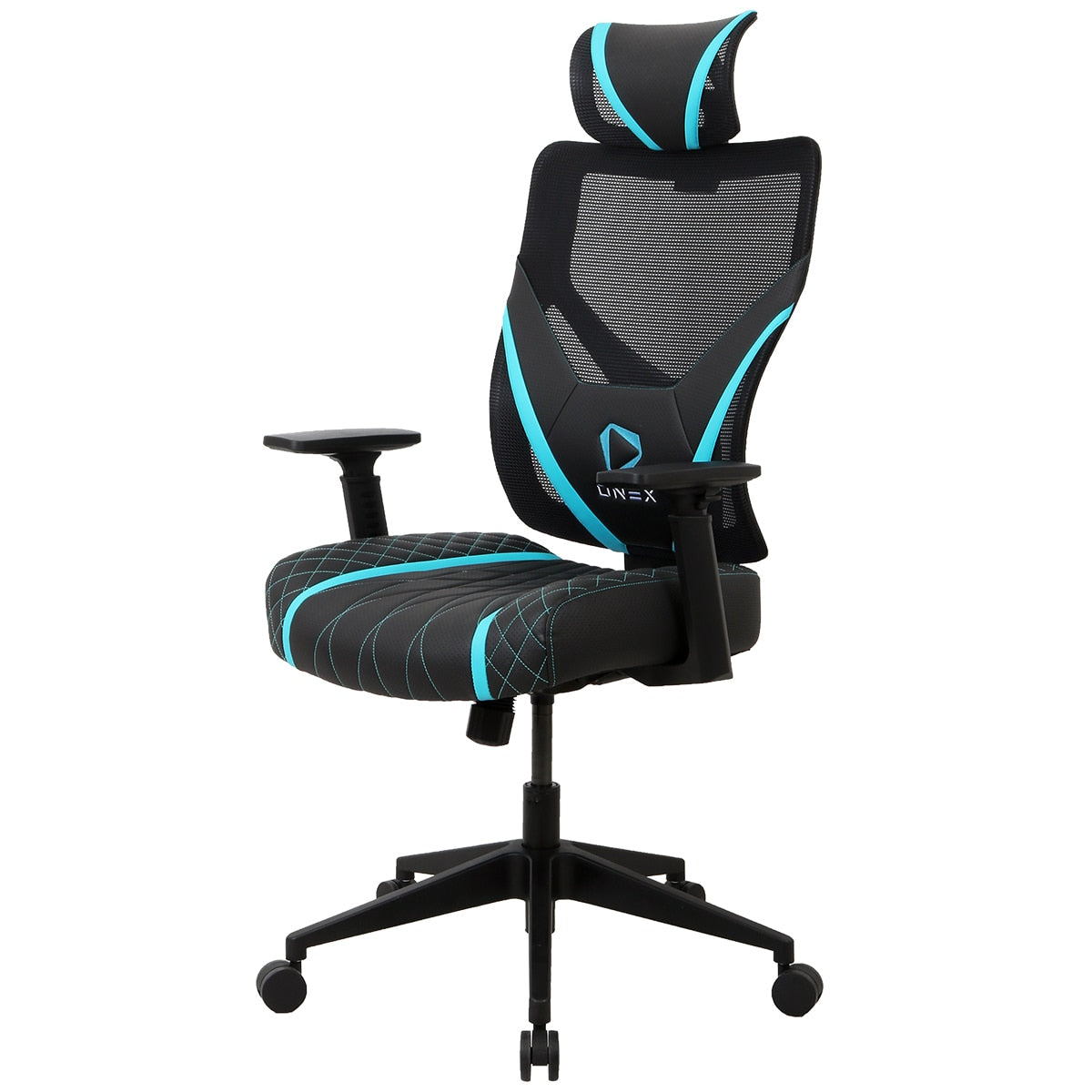 ONEX GE300 Breathable Ergonomic Gaming Chair Black Blue - SuperSaverAU - view 2