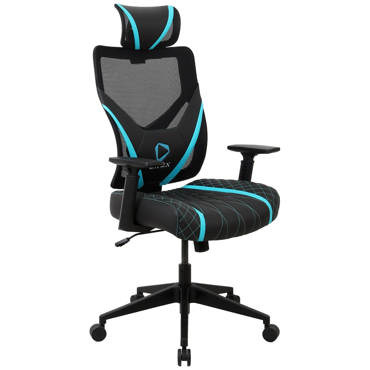 ONEX GE300 Breathable Ergonomic Gaming Chair Black Blue - SuperSaverAU - view 3