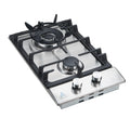 Trinity 30cm 2 Burner Gas Cooktop - Stainless Steel - Wok Burner - Front Controls - TRG302SS