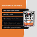 White Knight Rust Guard Metal Primer Paint 1L Red Oxide Anti-Corrosive