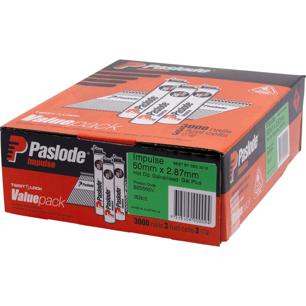 Paslode Impulse Nail - 50mm - Hot Dipped Galvanised - D Head - 3000 Pack