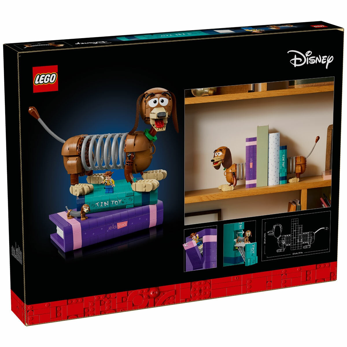 LEGO Disney and Pixar Toy Story Slinky Dog Bookends 43301