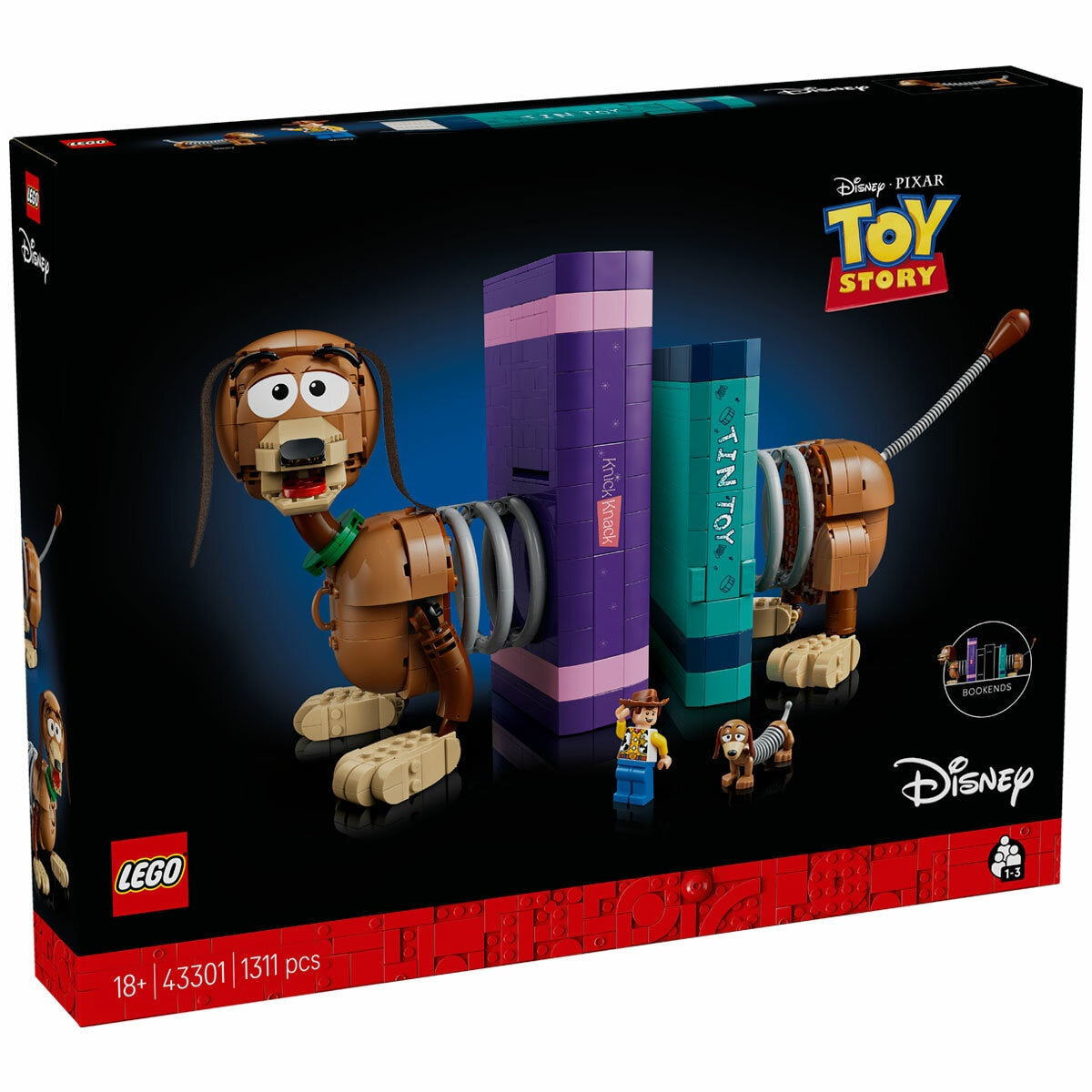 LEGO Disney and Pixar Toy Story Slinky Dog Bookends 43301