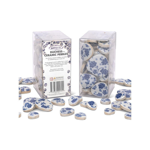 Mandala Art Duchess Ceramic Mosaic Pebbles - Mixed Size Pack - 52mm x 105mm x 67mm - Durable for Indoor/Outdoor Use - SuperSaverAU - view 1