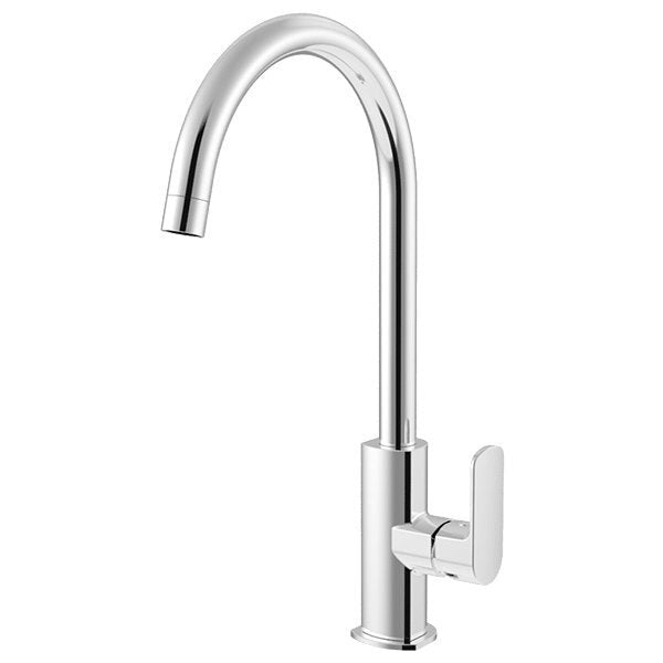 Gareth Ashton Gooseneck Mixer Tap - Chrome Finish 4 Star WELS Rating 7.5L/min Flow Rate - 2K4