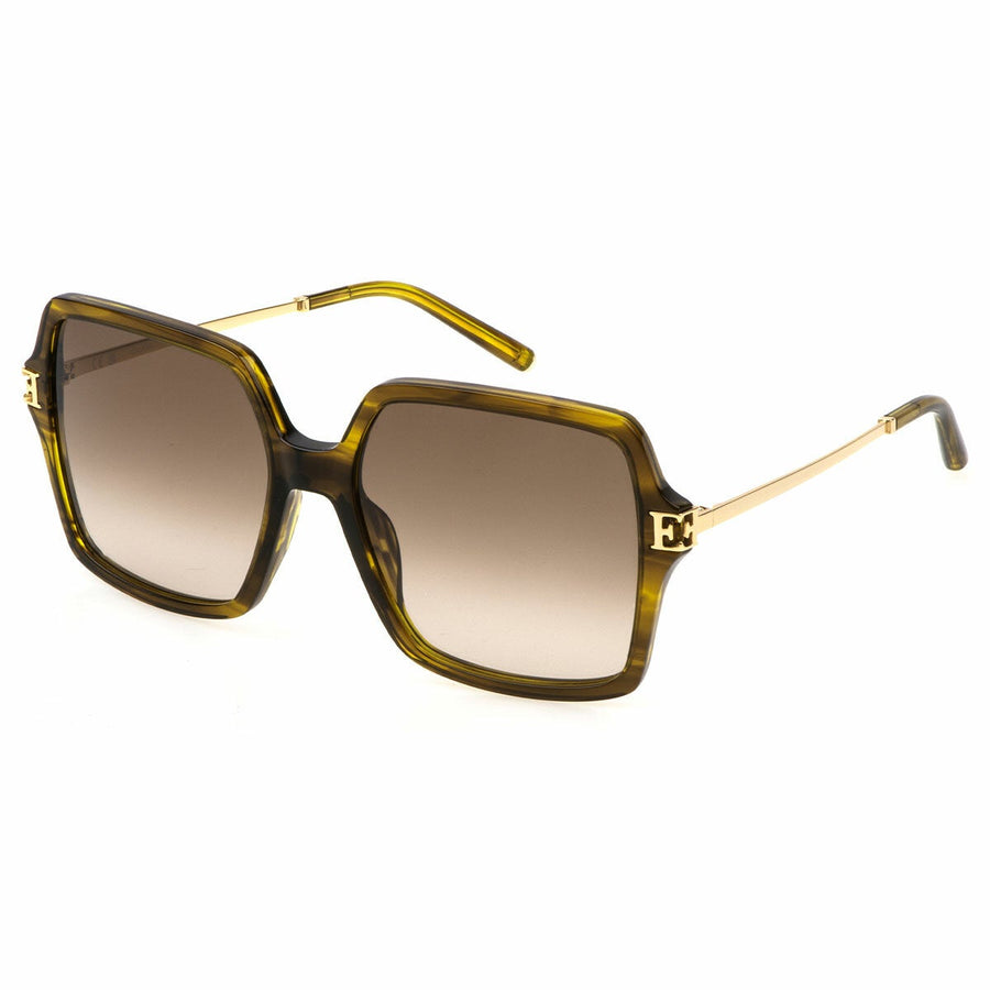 Escada Womens 57mm Sunglasses Acetate and Metal Square Frame Gradient Lens SESE46 5706U8