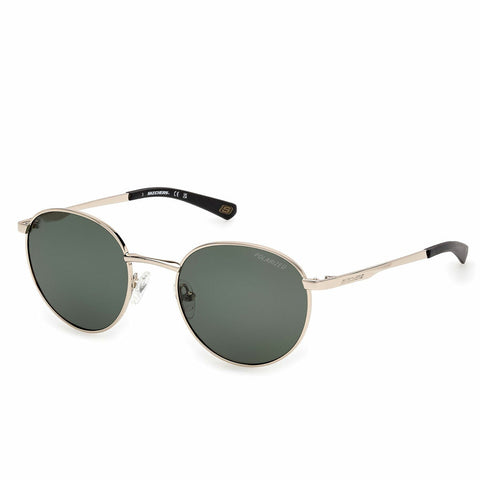 Skechers Mens 50mm Polarised Sunglasses Round Metal Frame SE00057 32R