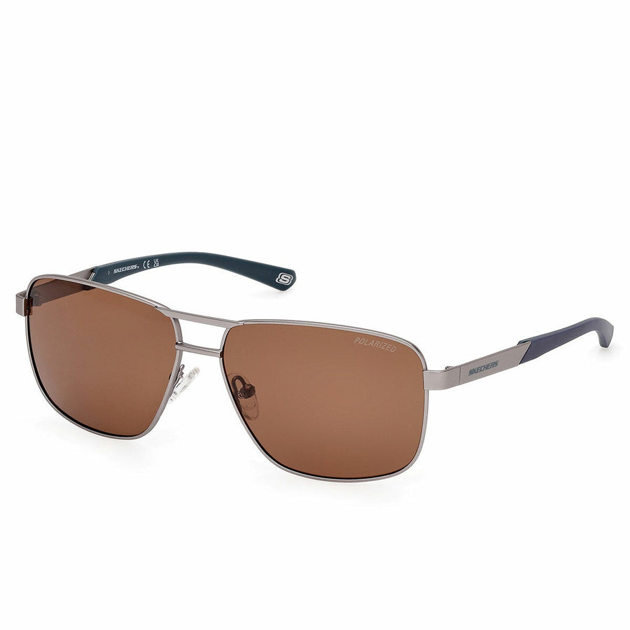 Skechers Mens 60mm Polarised Sunglasses Metal Navigator Frame SE00039 09H