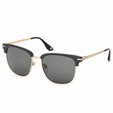 BMW Mens Sunglasses Titanium Browline Frame Polarised BW0067-H 20D