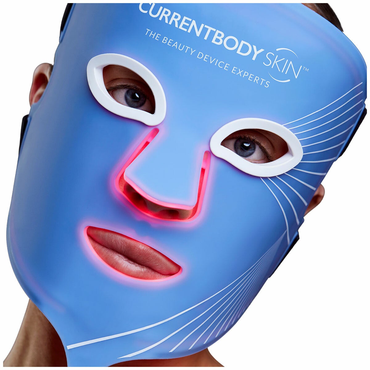 CurrentBody Skin Blue Light Therapy Mask Anti-Blemish LED Flexible Silicone CBD111FBLEMROW — image 4
