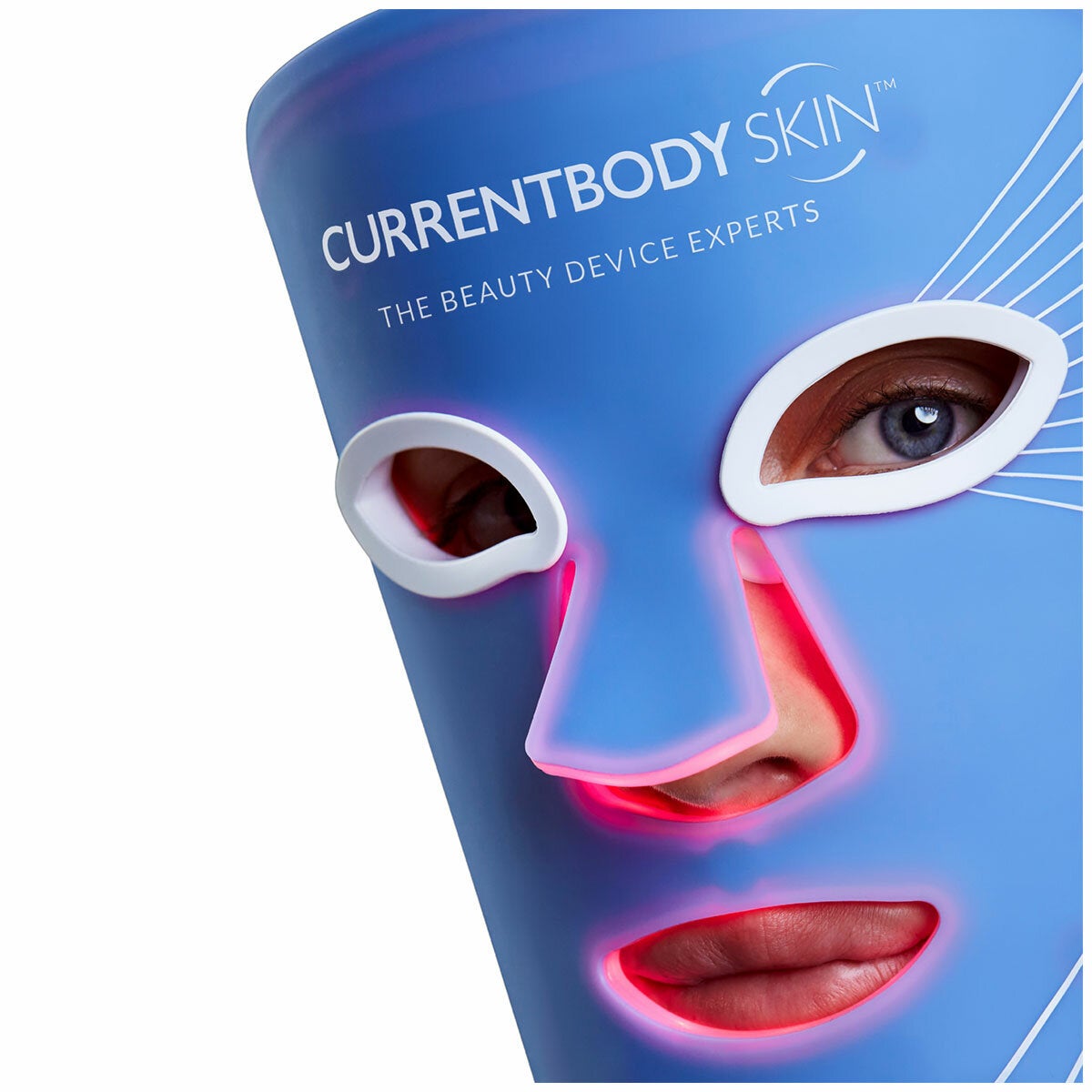 CurrentBody Skin Blue Light Therapy Mask Anti-Blemish LED Flexible Silicone CBD111FBLEMROW — image 5