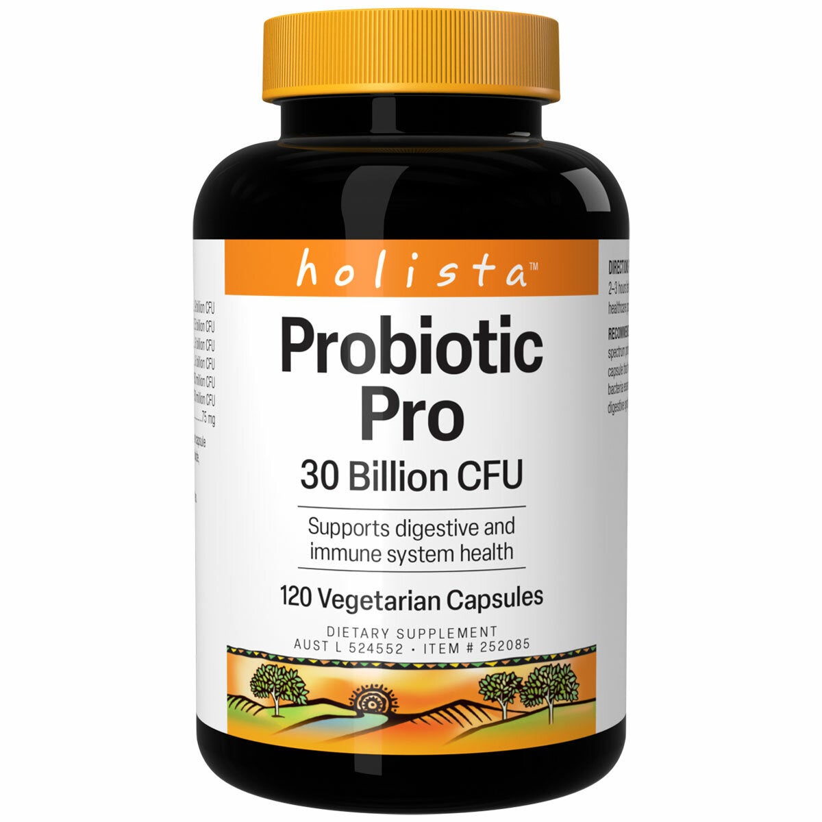 Holista Broad Spectrum Probiotic Supplement 120 Capsules 30 Billion CFU