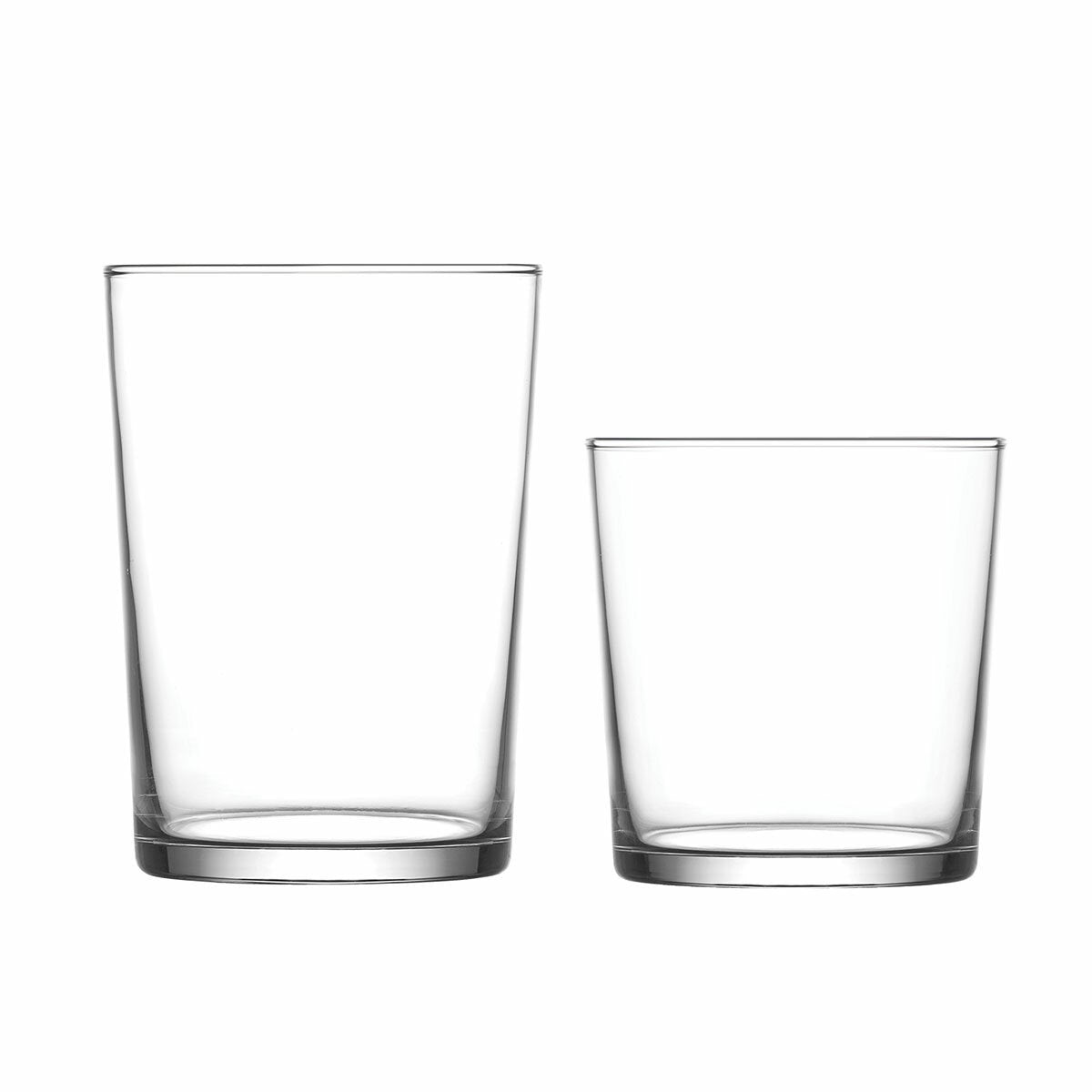 LAV Bodega 16 Piece Glass Tumbler Set 340mL And 510mL Minimalist — image 3