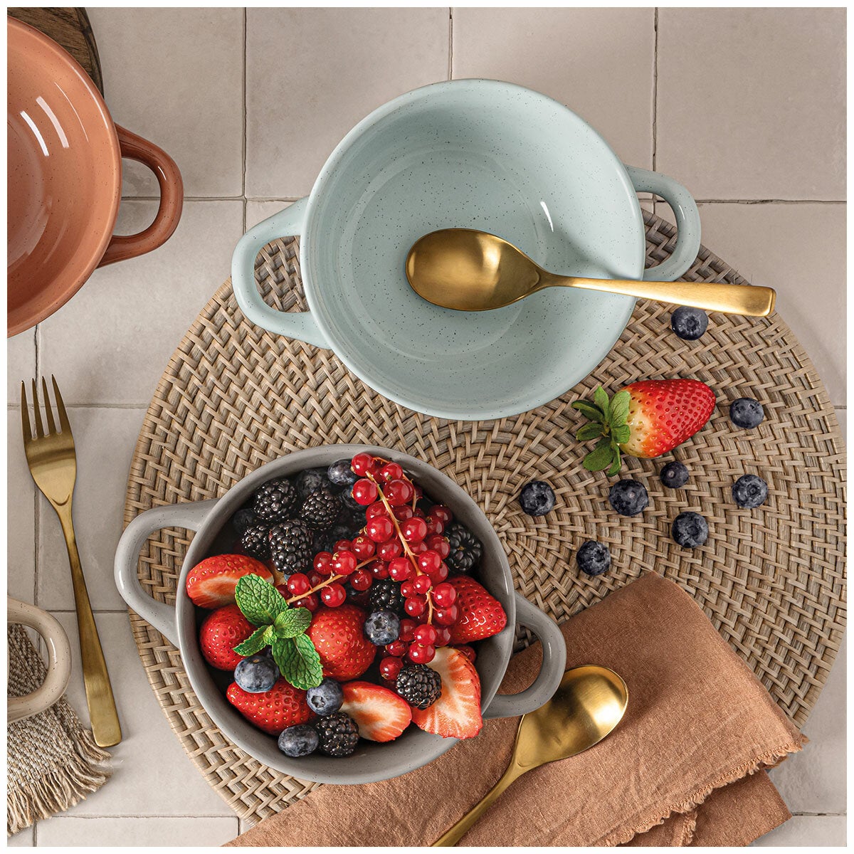 Over and Back 6 Piece Handled Soup Mug Set Modern Colour Palette — image 3