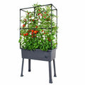 Greenlife Raised Garden Bed Planter Box Mobile Castors 700mm Self Watering — image 3